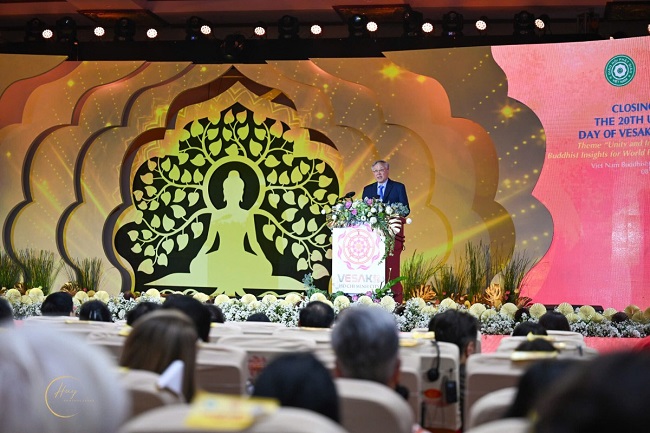 Đang diễn ra lễ bế mạc Đại lễ Vesak Liên Hiệp Quốc 2025